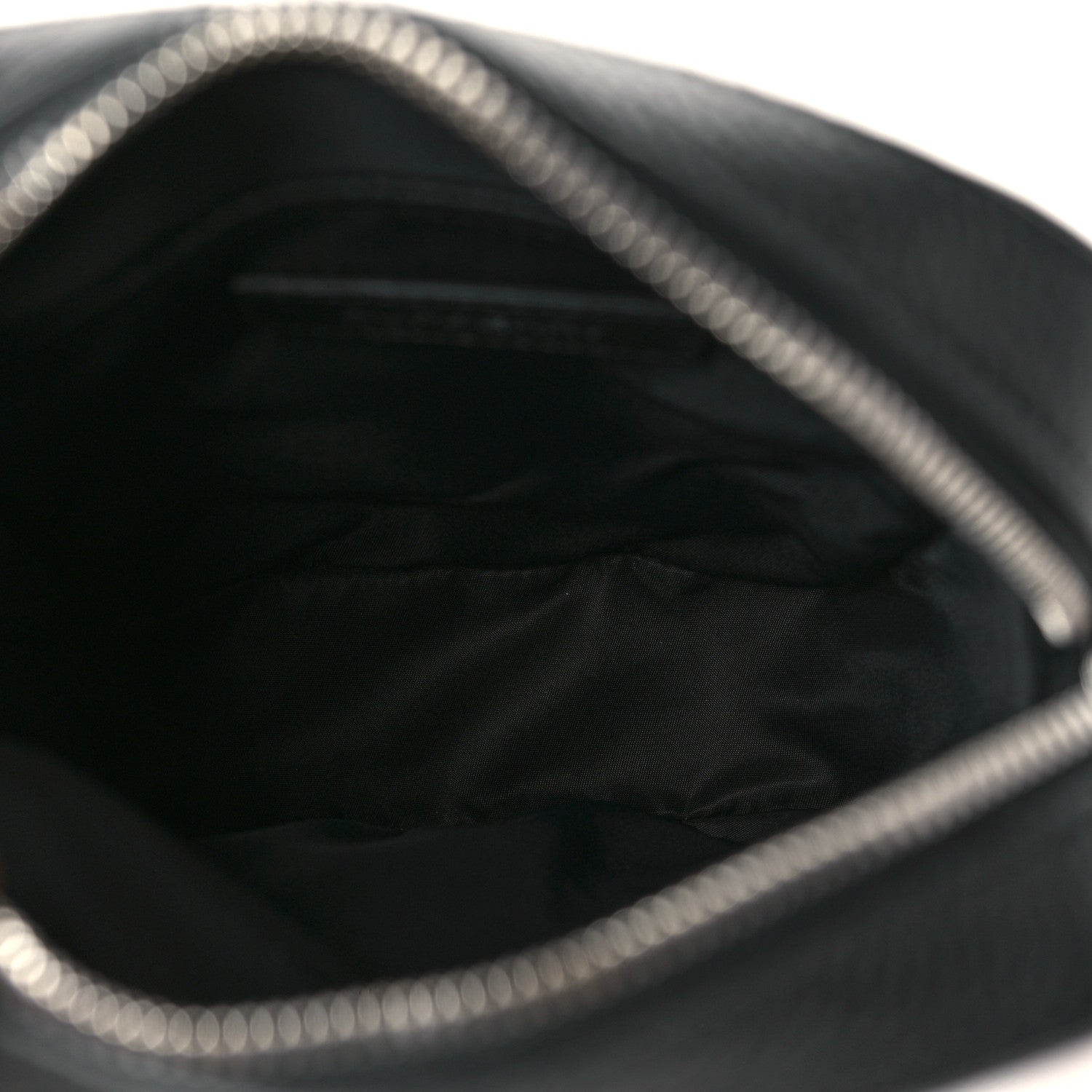 Burberry Pebbled Calfskin Logo Embossed Thornton Messenger Bag Black 5 of 9