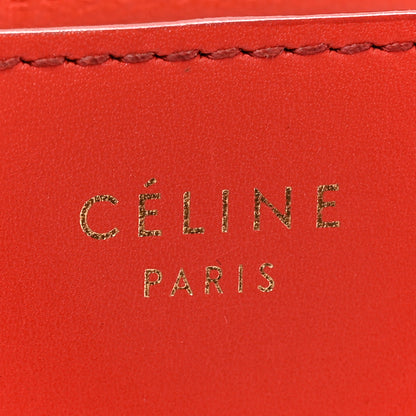 Celine Calfskin Medium Classic Box Flap Bag Red 7 of 16