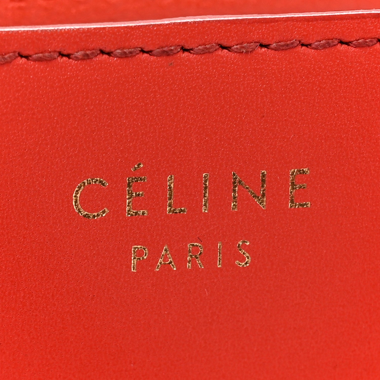 Celine Calfskin Medium Classic Box Flap Bag Red 7 of 16