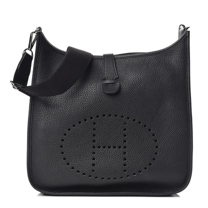 Hermes Taurillon Clemence Evelyne III GM Black 1 of 10
