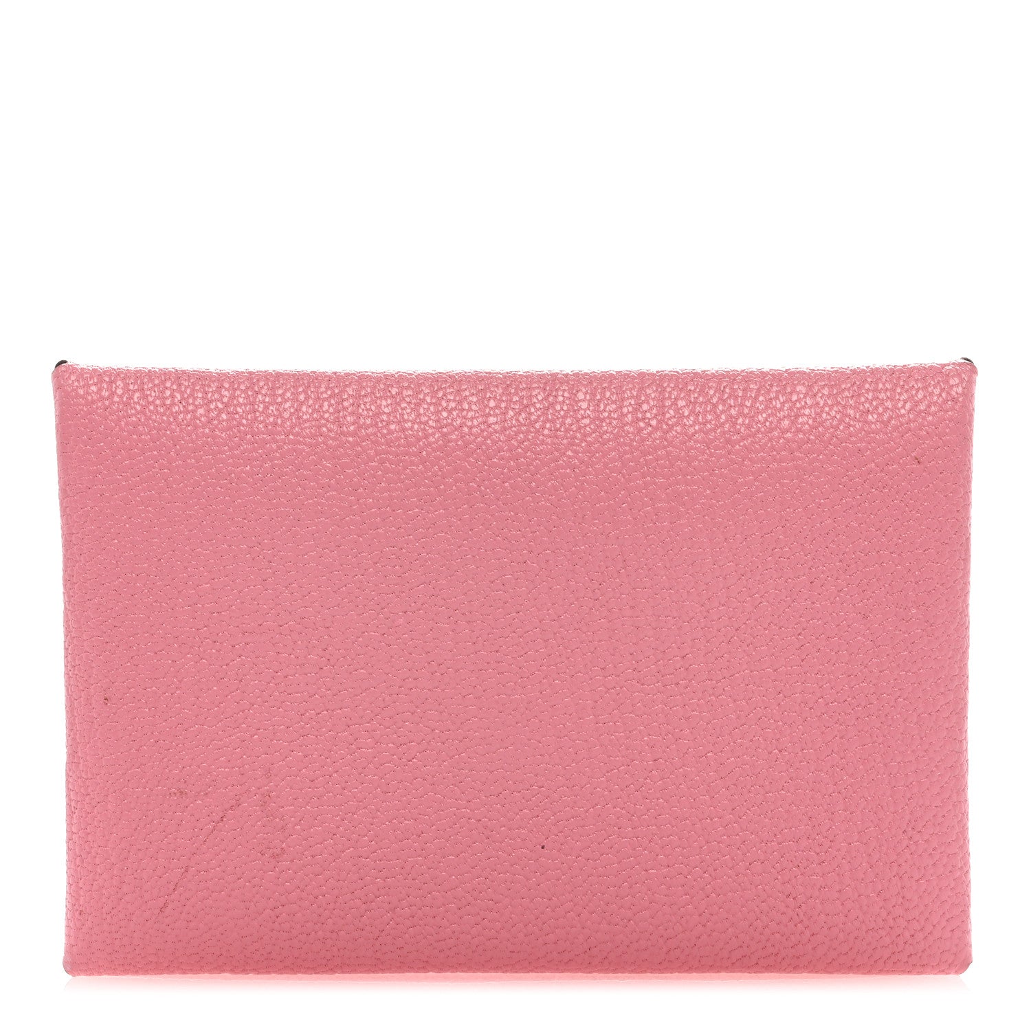 Hermes Chevre Chandra Verso Calvi Card Case Rose Confetti Brique 1 of 6
