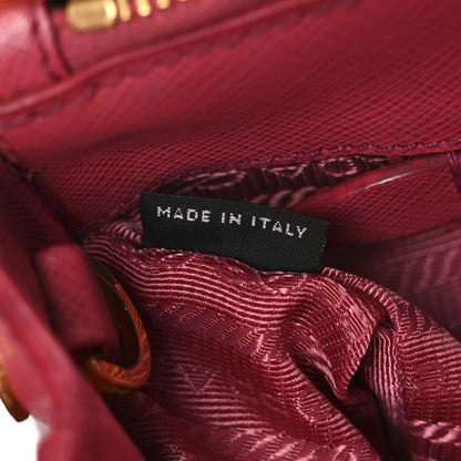 Prada Saffiano Medium Galleria Double Zip Tote Peonia 7 of 13