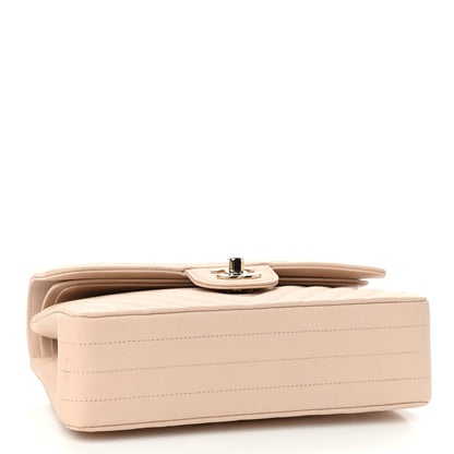 Chanel Caviar Chevron Quilted Small Double Flap Beige 4 of 10