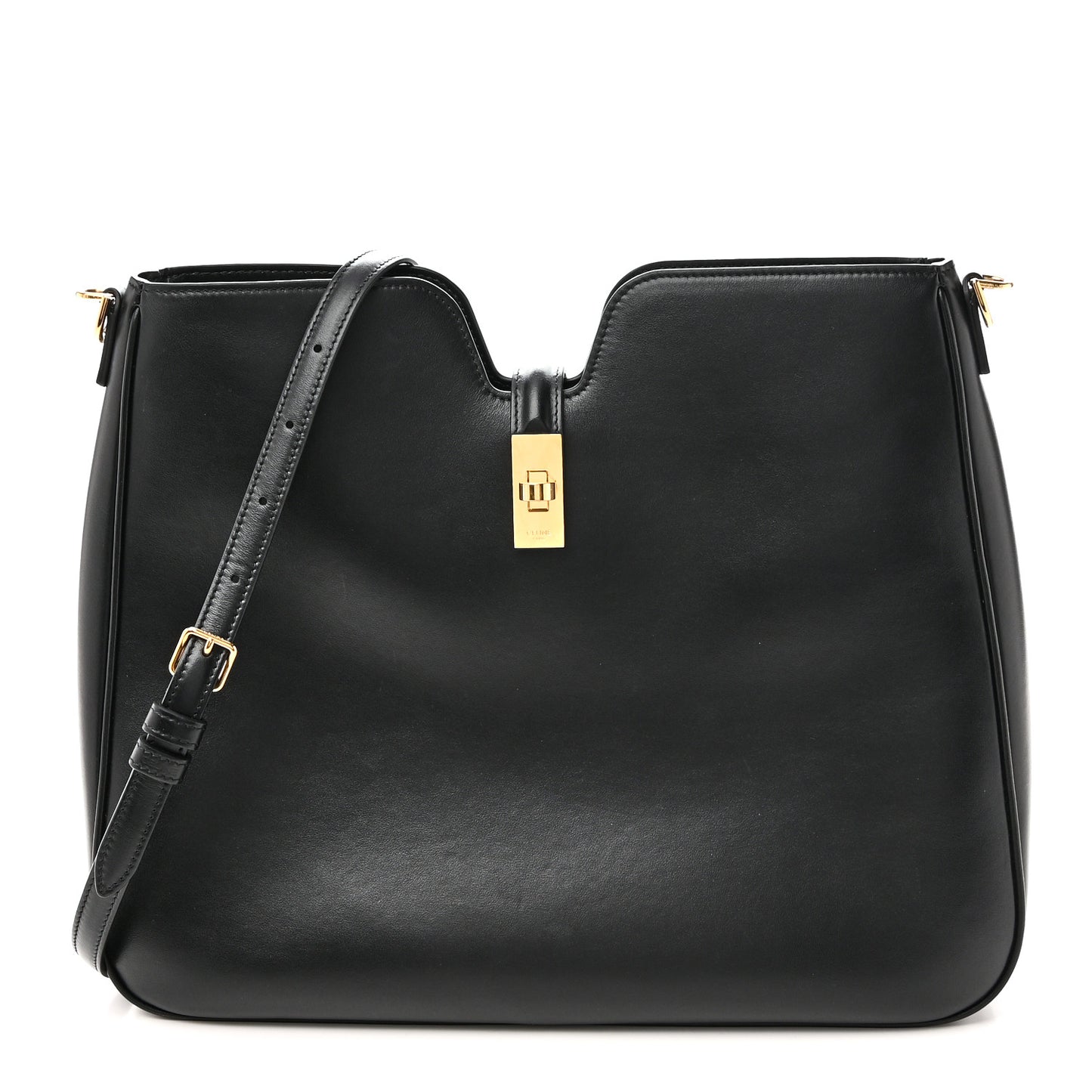 Smooth Calfskin Medium Camille 16 Soft Bag Black