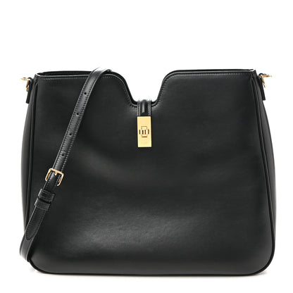 Celine Smooth Calfskin Medium Camille 16 Soft Bag Black 1 of 9