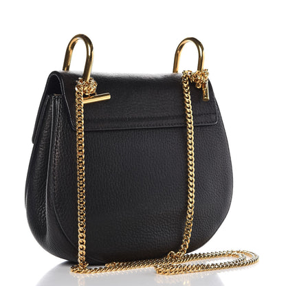 Chloe Grained Lambskin Mini Drew Shoulder Bag Black 3 of 9