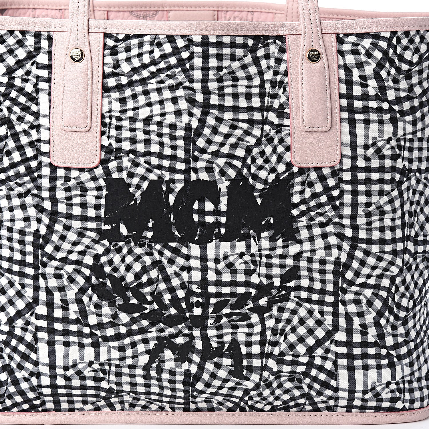 MCM Visetos Medium Liz Reversible Shopper Tote Soft Pink 14 of 14