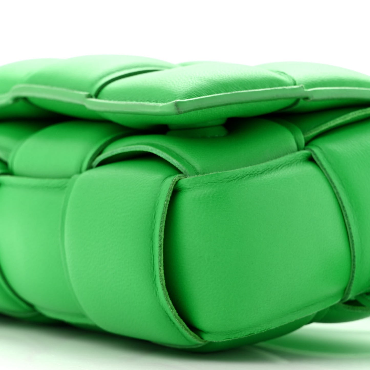 Nappa Maxi Intreccio Padded The Belt Cassette Bag Parakeet