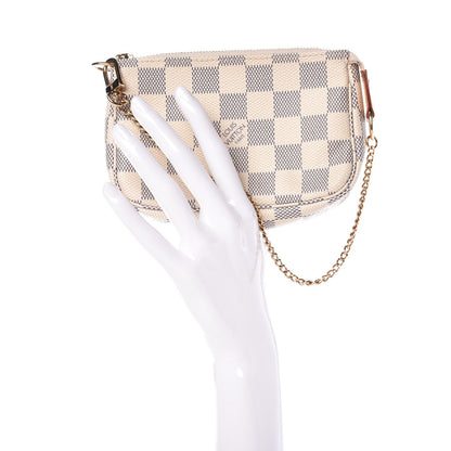 Louis Vuitton Damier Azur Mini Pochette Accessories 2 of 7