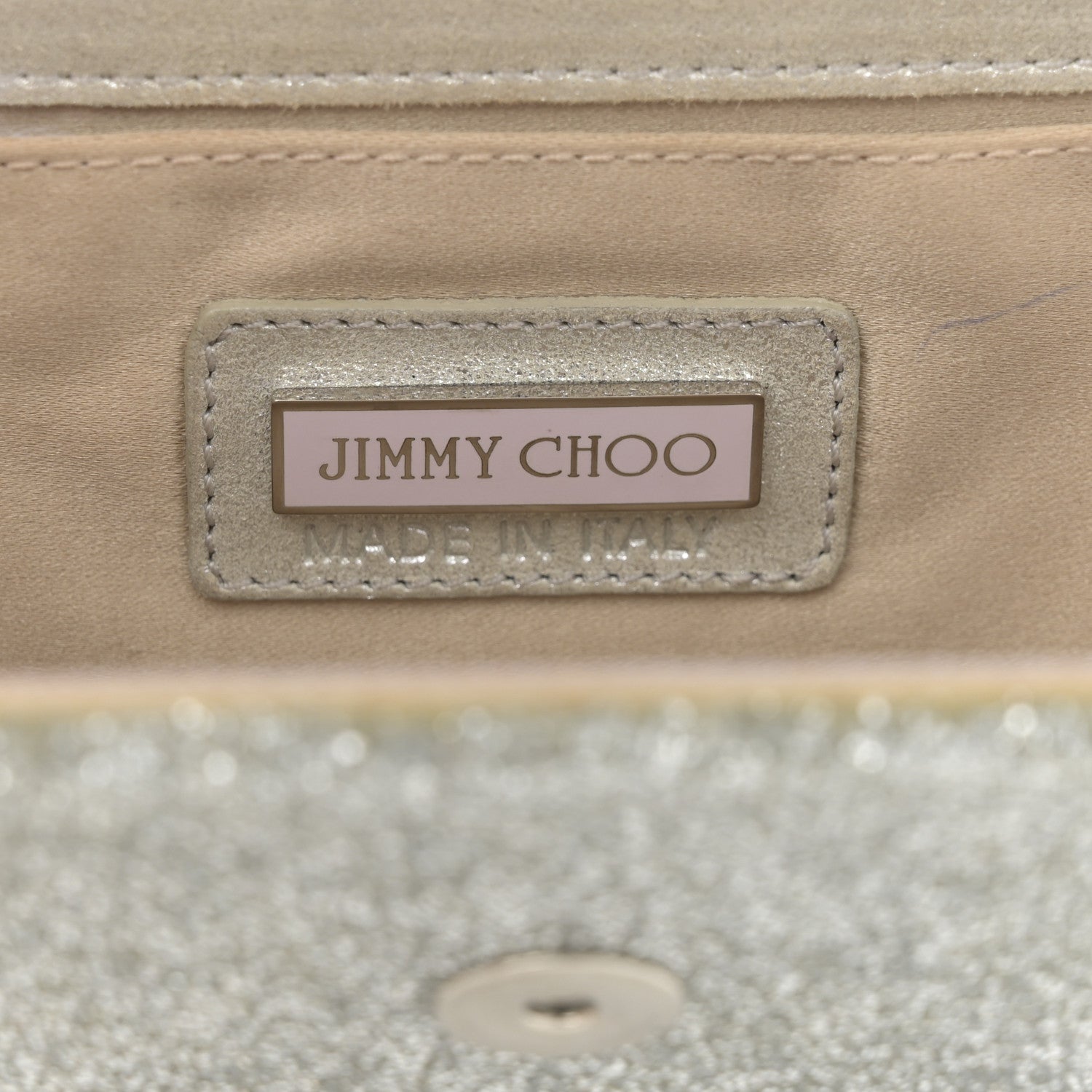 JIMMY CHOO グリッター クラッチバッグ エミー | マカロン キャンディフロス グリッター メッシュ クラッチ