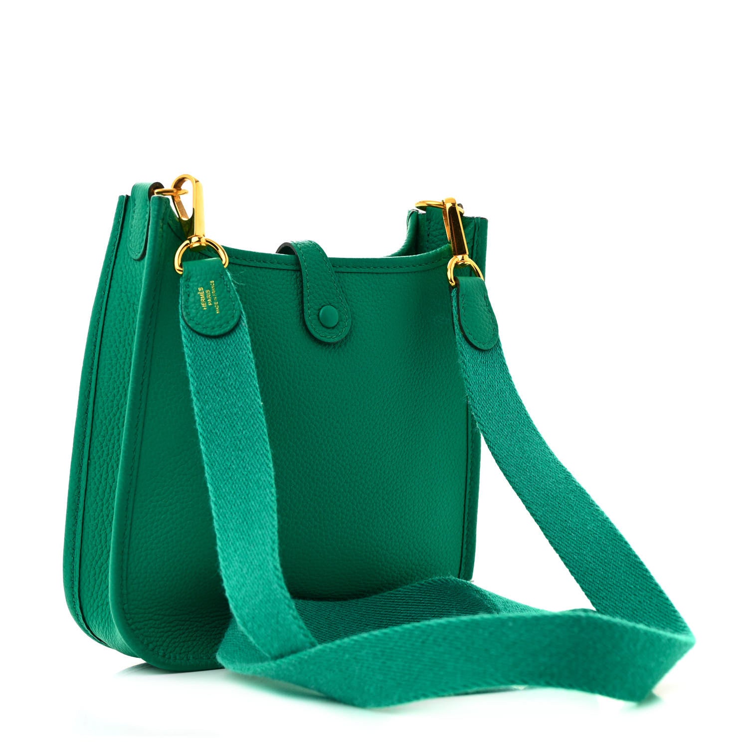 Hermes Taurillon Clemence Evelyne TPM Vert Jade 3 of 11