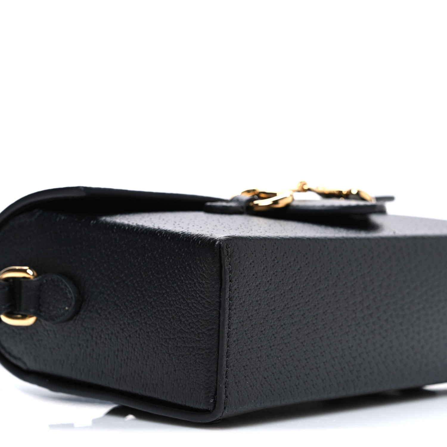 Gucci Calfskin Horsebit 1955 Shoulder Bag Black 9 of 10