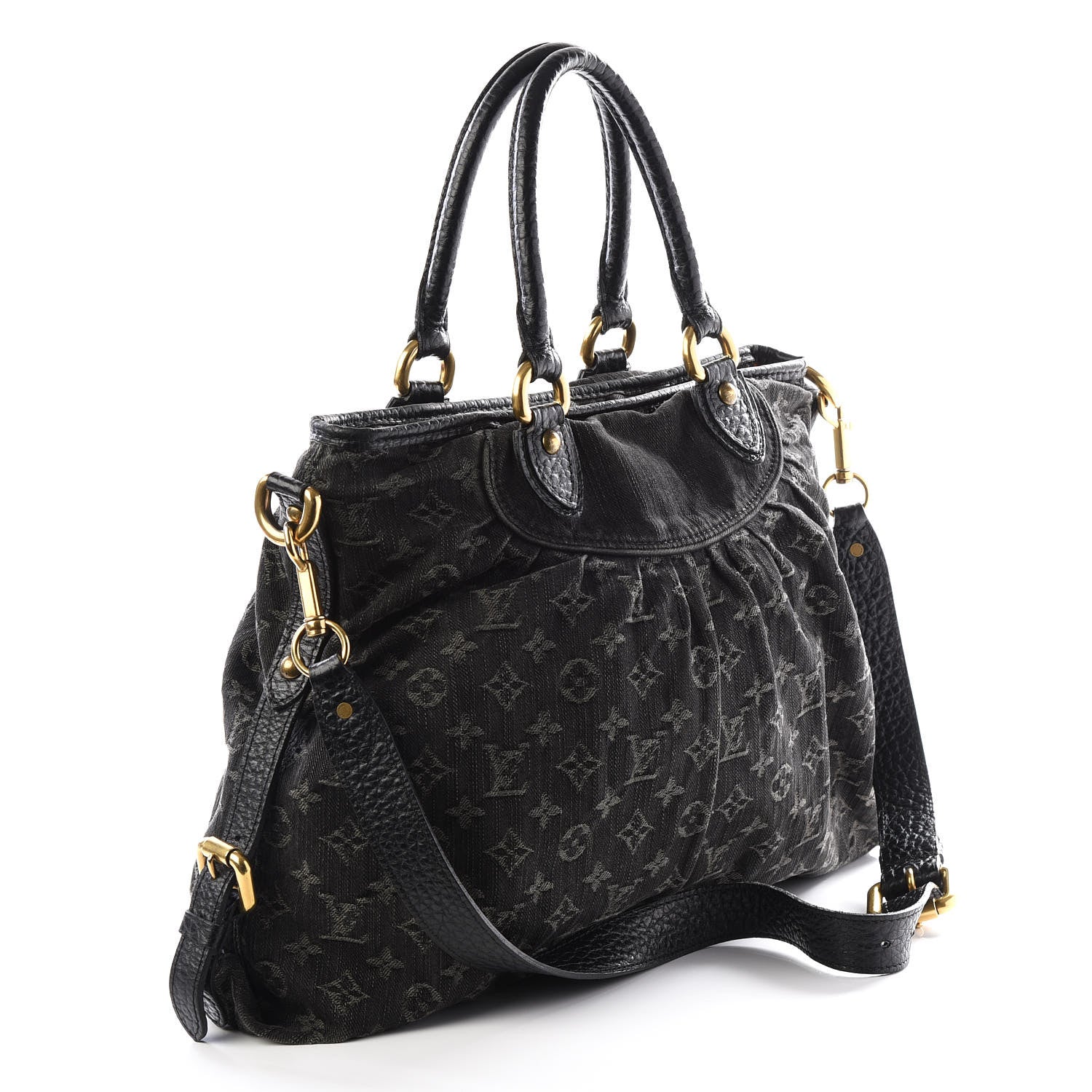 Louis Vuitton Denim Neo Cabby GM Black 2 of 14