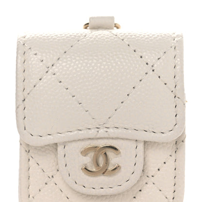 Chanel Caviar Quilted Airpods Case White 8 of 11