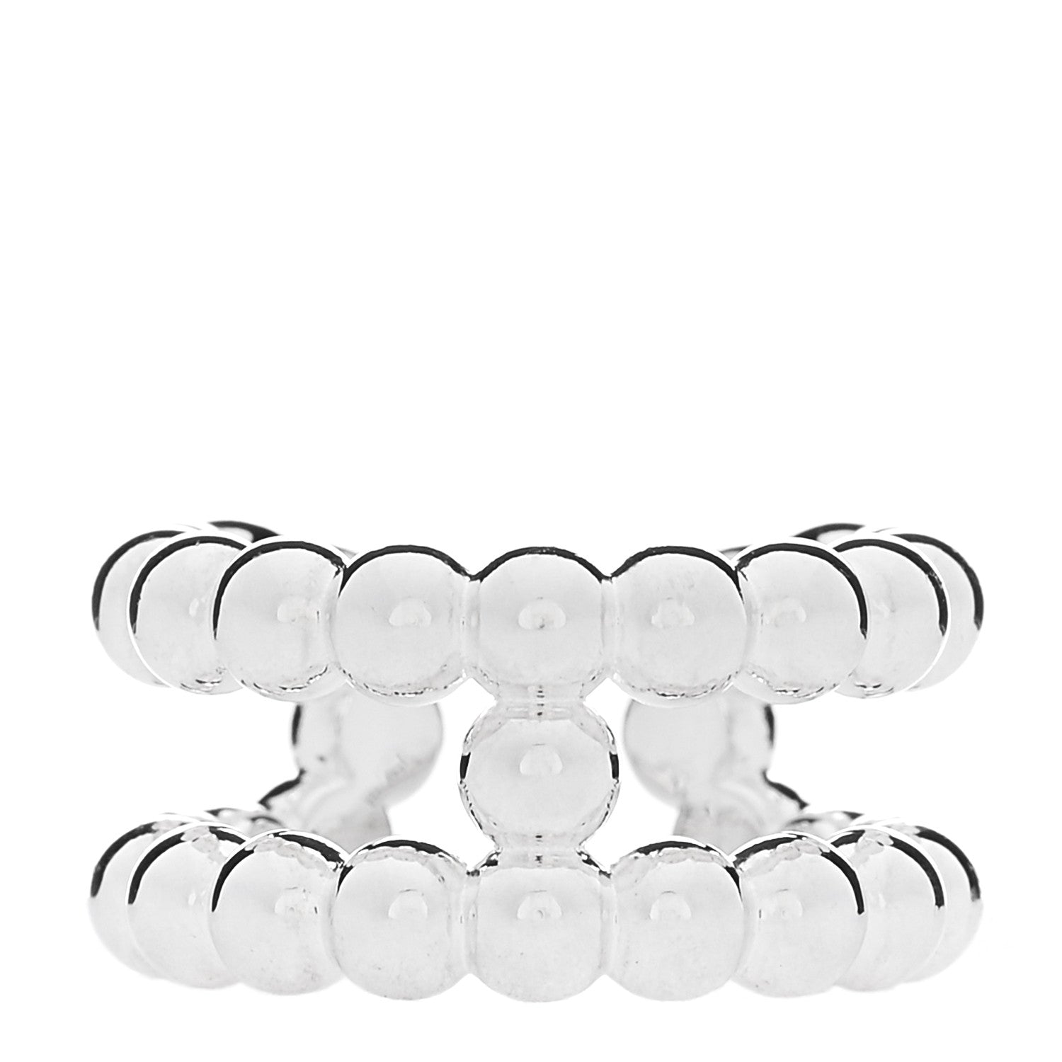 Hermes Sterling Silver Chaine d'Ancre Alea II Ring 1 of 7