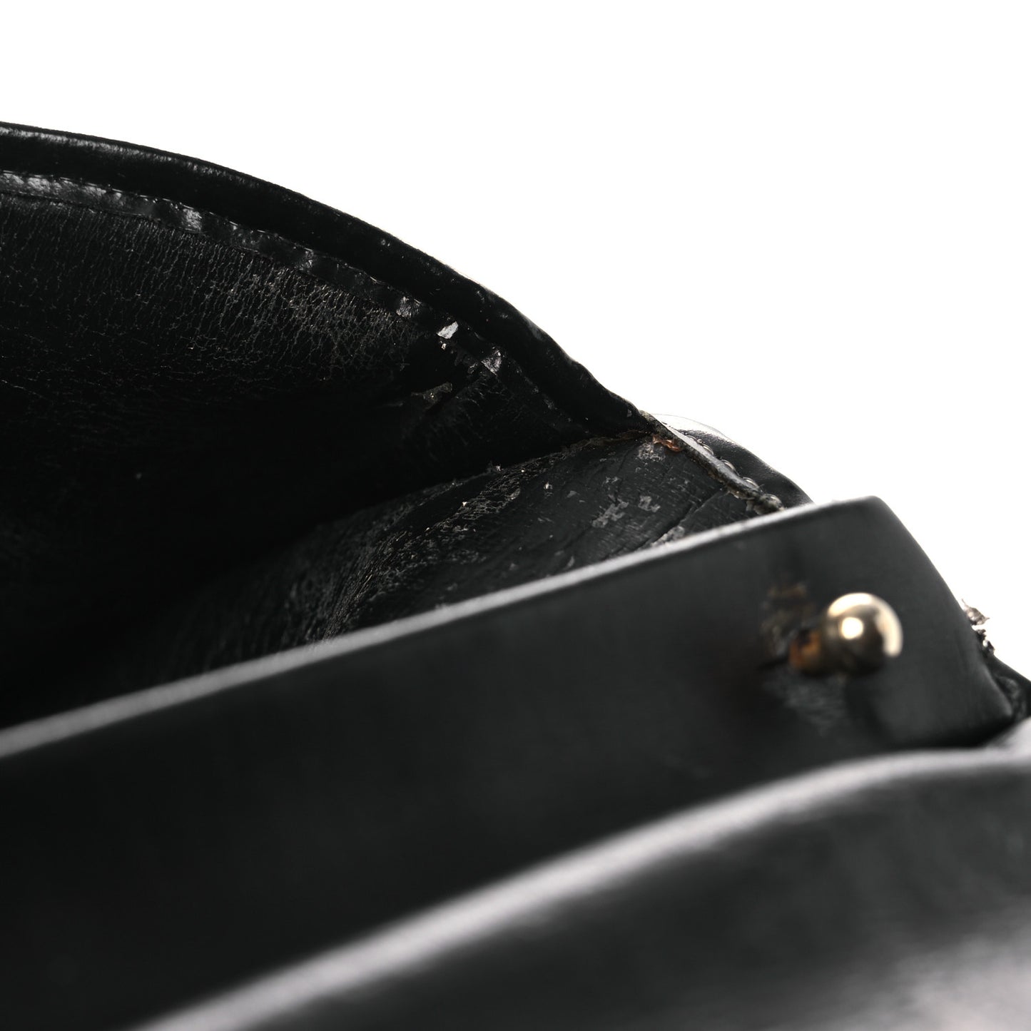 Monogram Flap Clutch Beige Black
