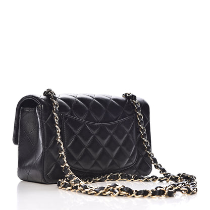Chanel Lambskin Quilted Mini Rectangular Flap Black 3 of 11