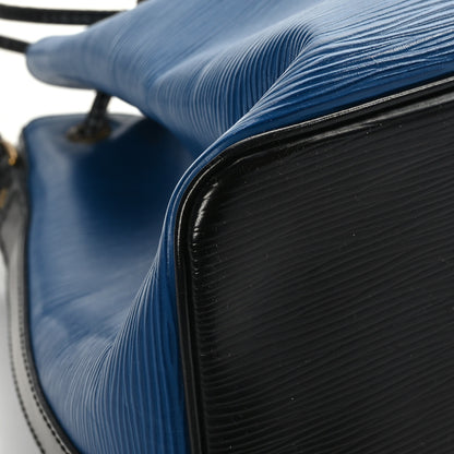 Louis Vuitton Epi Petit Bi-Color Noe Bleu Toledo Black 7 of 10