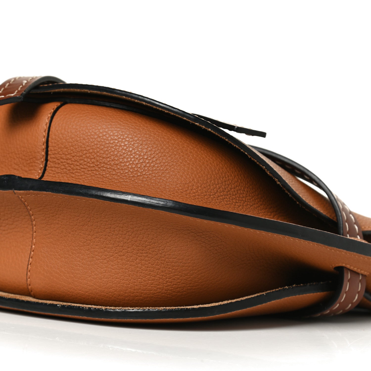 Loewe Grained Calfskin Small Gate Crossbody Bag Caramel Pecan 9 of 11