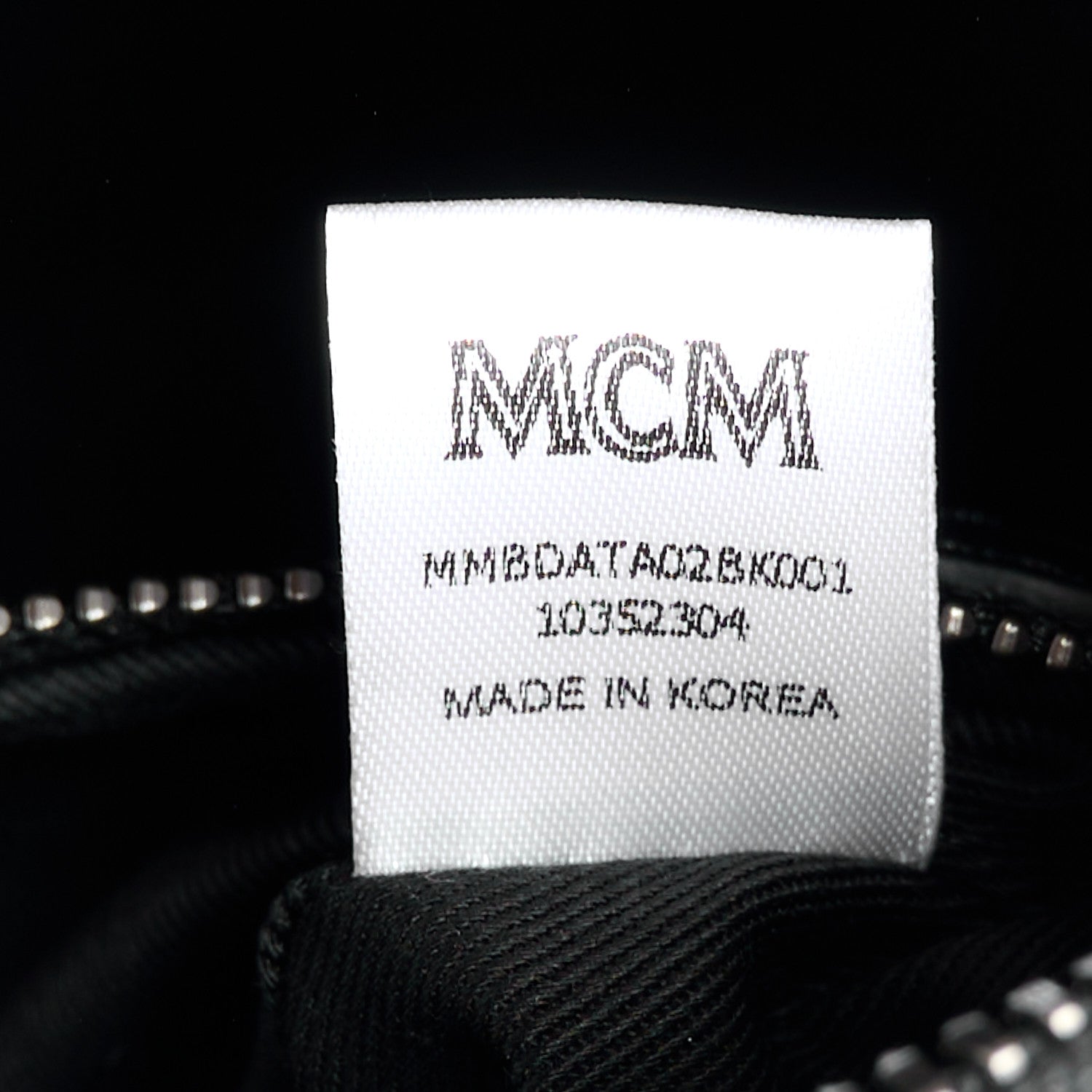 MCM Visetos Bandana Small Aren Boston Bag Black 8 of 12