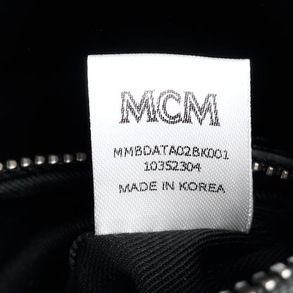 MCM Visetos Bandana Small Aren Boston Bag Black 8 of 12