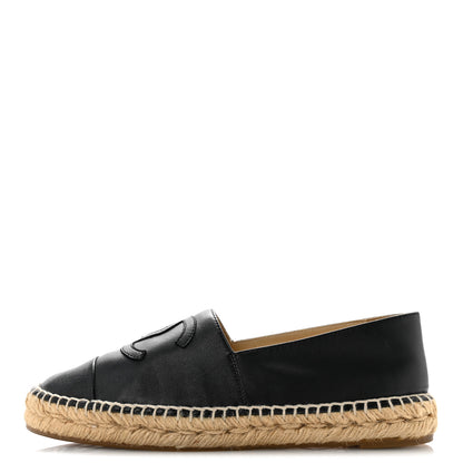 Chanel Lambskin CC Espadrilles 39 Black 39 Black 1 of 11