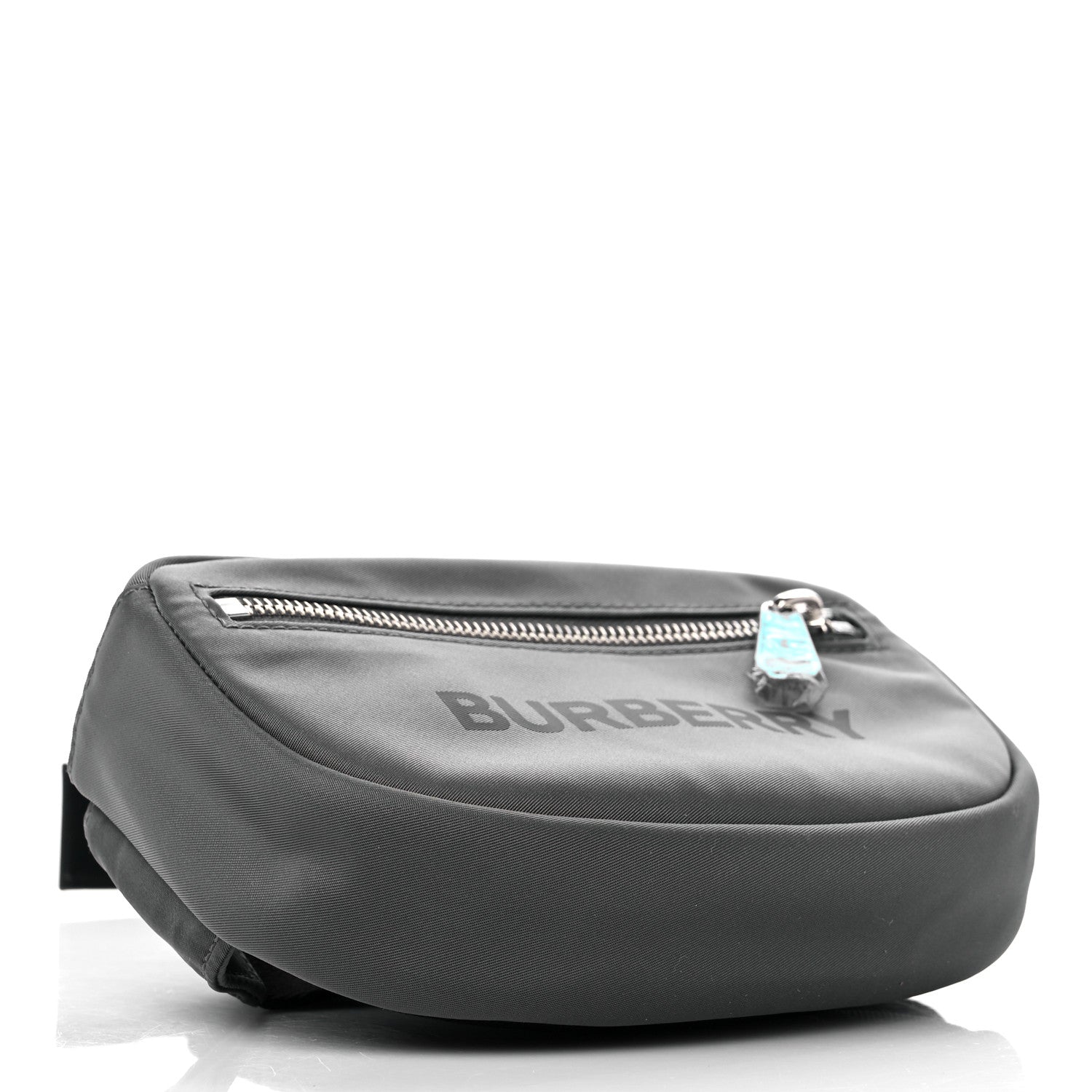 Burberry Econyl Logo Print Small Cannon Bum Bag Charcoal Grey 4 of 9