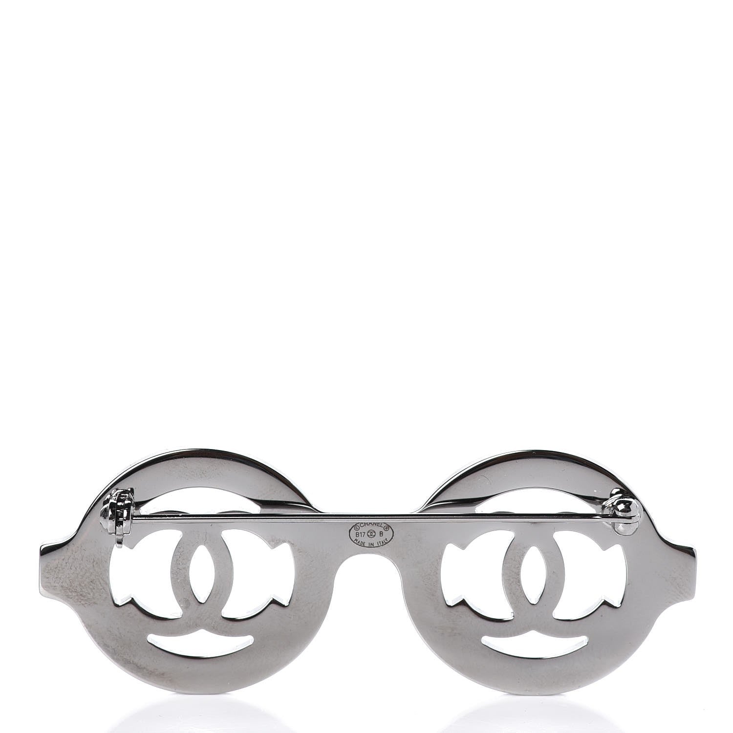 Chanel Crystal CC Sunglasses Brooch Silver 3 of 6