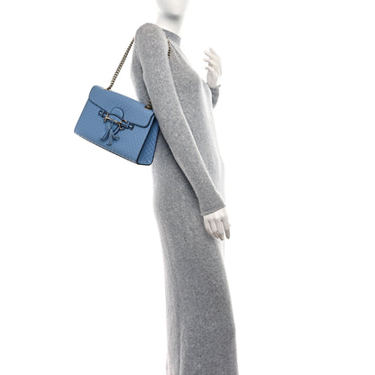 Gucci Microguccissima Medium Emily Chain Shoulder Bag Mineral Blue 2 of 12