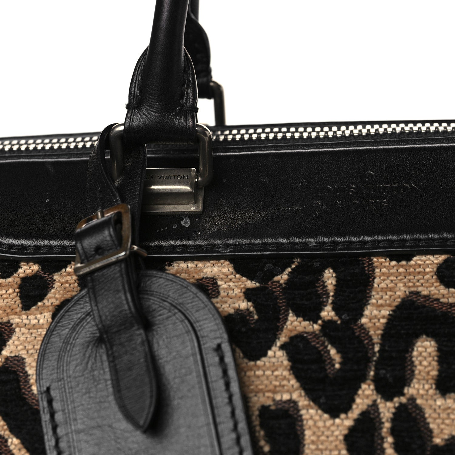 Louis Vuitton Jacquard Velvet Leopard Print Stephen Sprouse Speedy 10 of 12