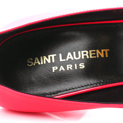 Saint Laurent Patent Calfskin Kiki 100 Pumps 37.5 Fuxia Fluo 7 of 9