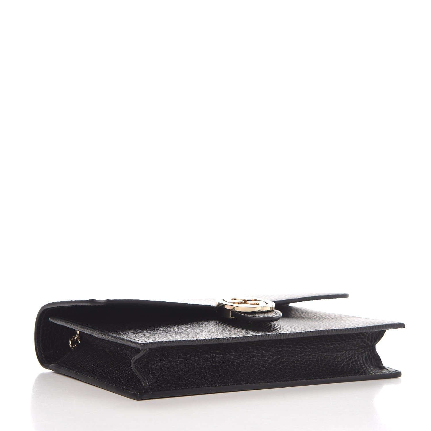 Gucci Dollar Calfskin Interlocking G Chain Wallet Black 4 of 8