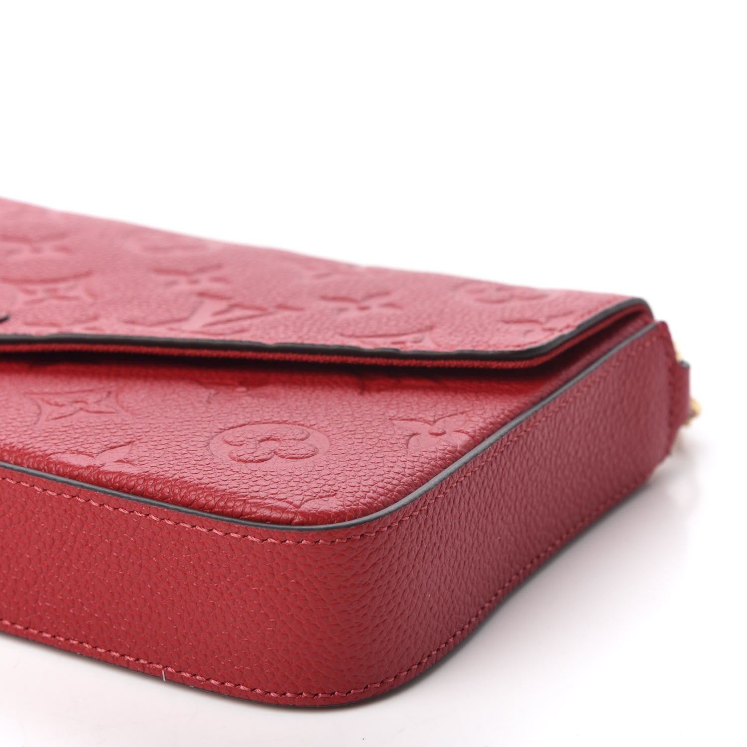 Louis Vuitton Empreinte Pochette Felicie Chain Wallet Scarlet 7 of 12