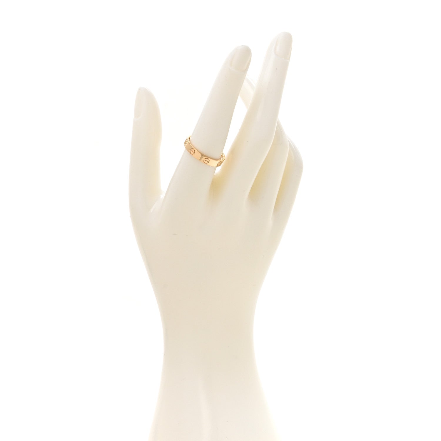 Cartier 18K Yellow Gold 3.5mm LOVE Wedding Band Ring 57 8 2 of 5