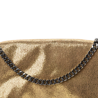 Stella McCartney Metallic Crackle Shaggy Deer Falabella Crossbody Bag Gold 10 of 10