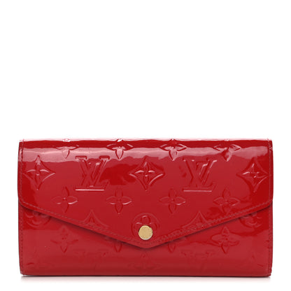 Louis Vuitton Vernis Sarah Wallet NM Cherry 1 of 10