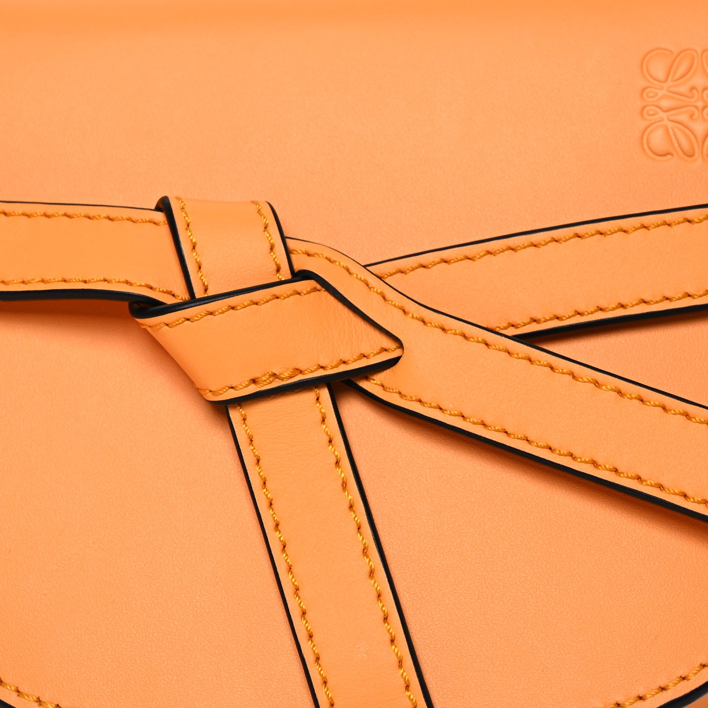 Calfskin Jacquard Mini Gate Dual Bag Mandarin