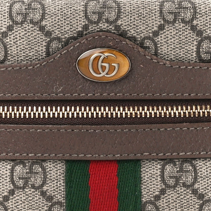 Gucci GG Supreme Monogram Web Mini Ophidia Shoulder Bag Brown 9 of 11