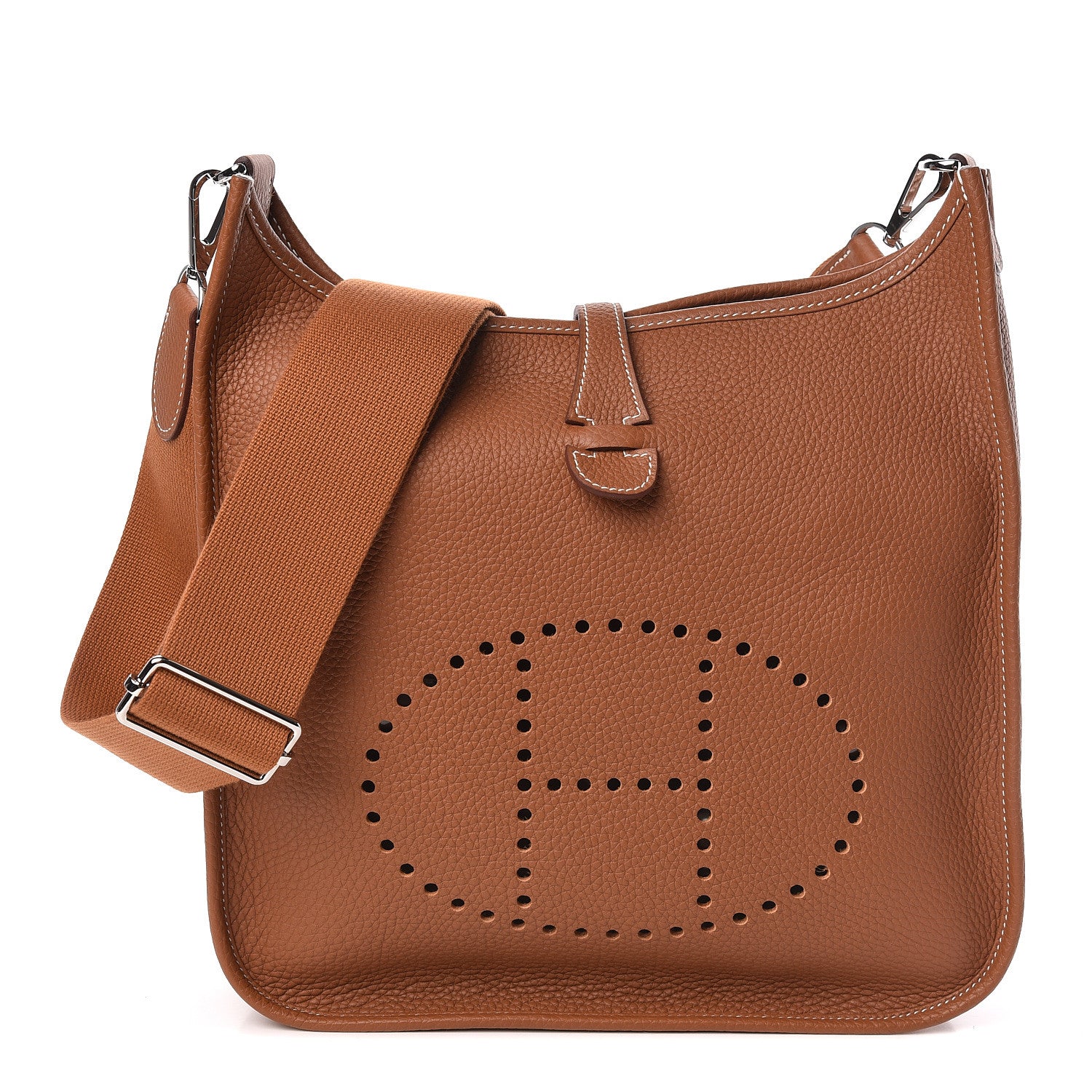 Hermes Taurillon Clemence Evelyne III PM Gold 1 of 11