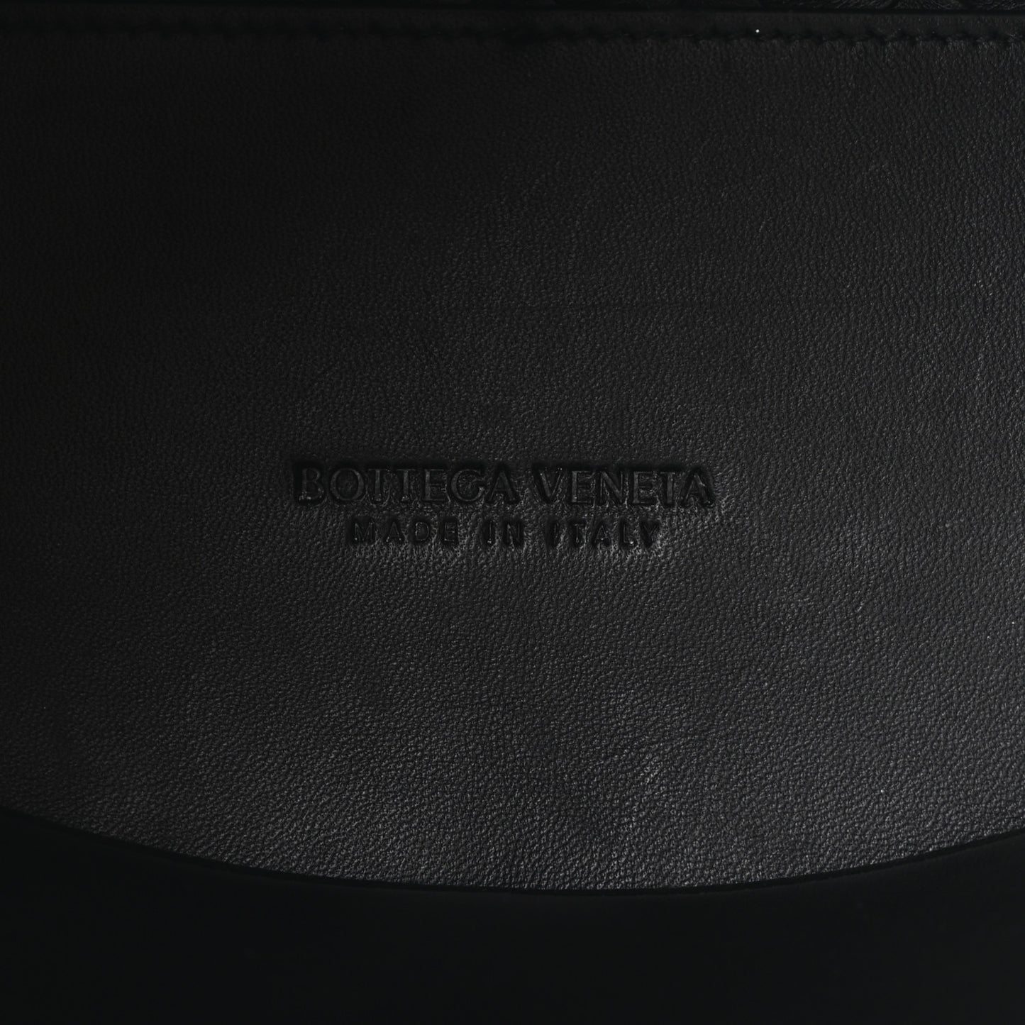 Nappa Intrecciato Medium Andiamo Shoulder Bag Black