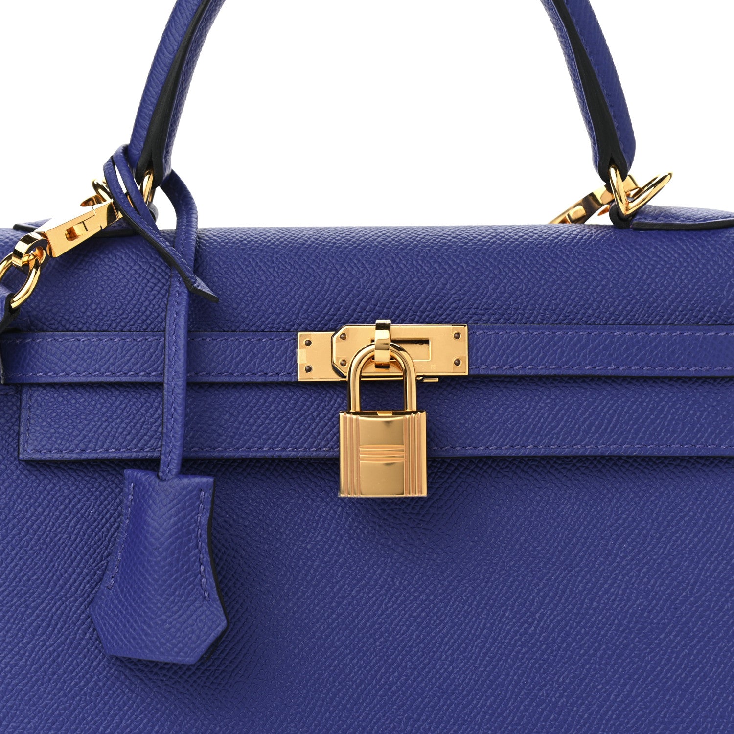 Hermes Epsom Kelly Sellier 25 Bleu Electrique 7 of 10