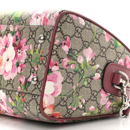 Gucci GG Supreme Monogram Blooms Small Boston Beige Multicolor Dry Rose 10 of 11