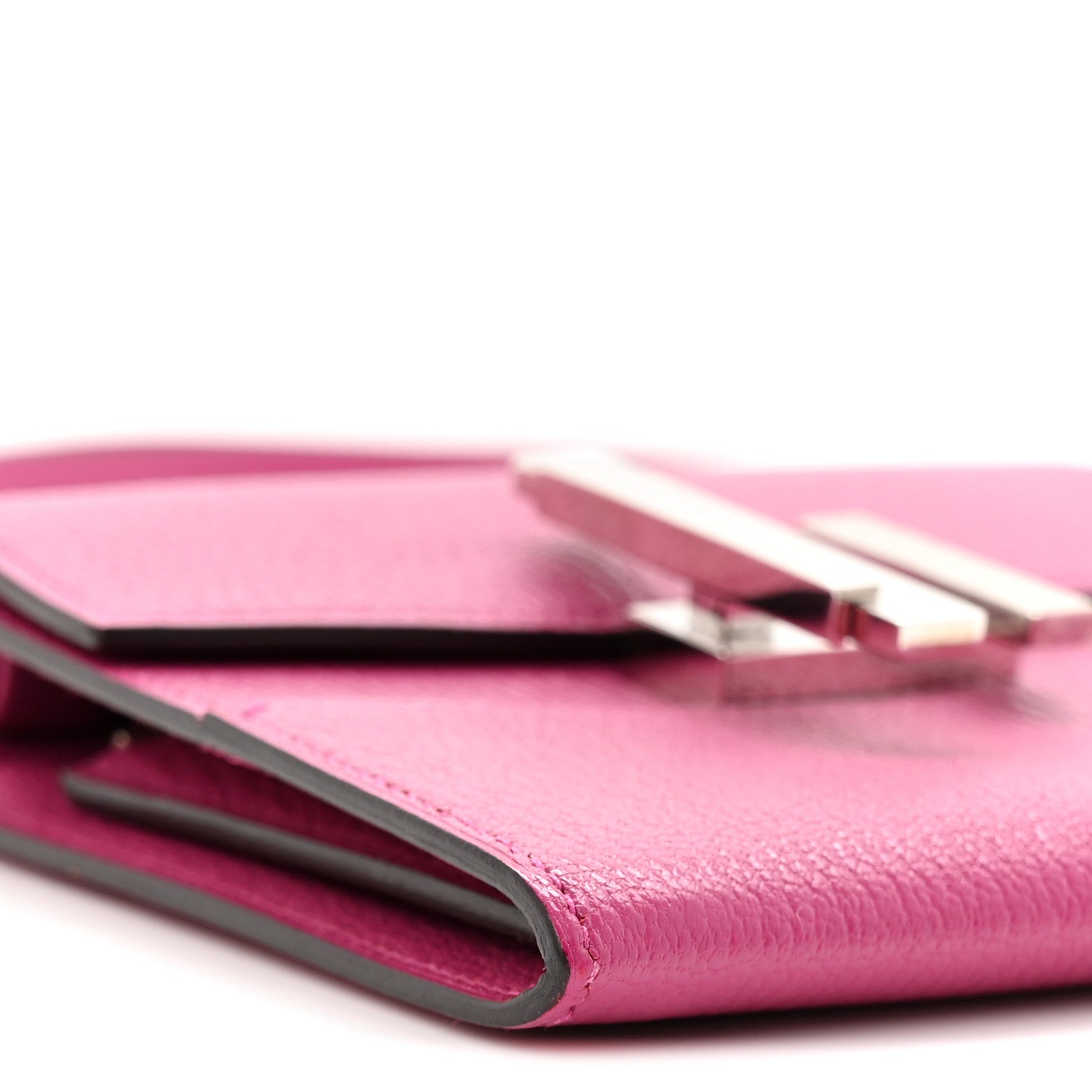 Hermes Chevre Mysore Mini Cinhetic Wallet Rose Pourpre 10 of 11