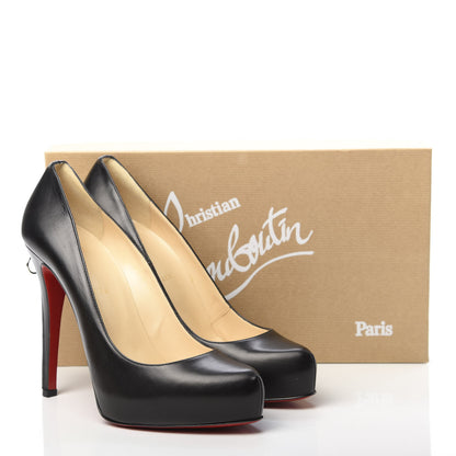 Christian Louboutin Calfskin Rolando Zip 120 Pumps 40.5 Black 8 of 8
