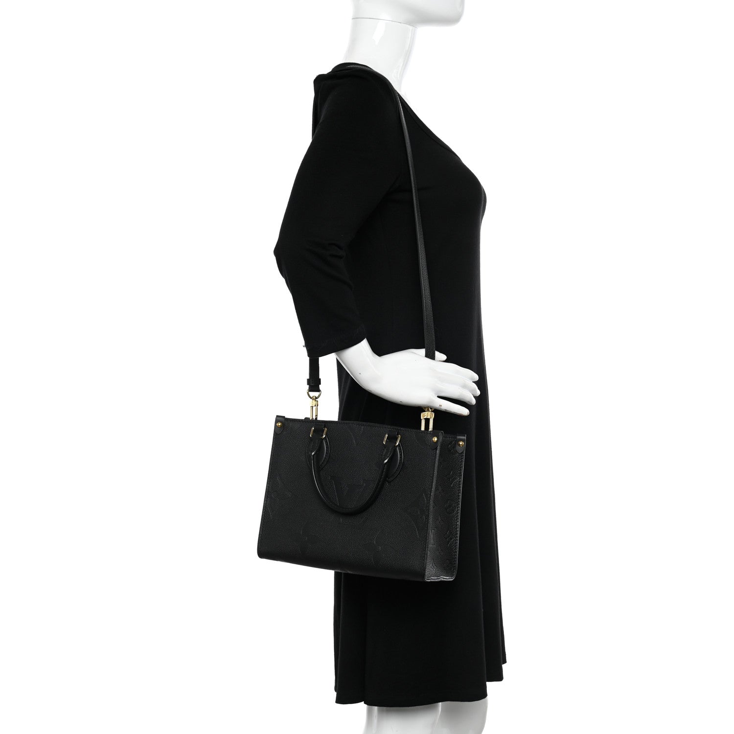 Louis Vuitton Empreinte Monogram Giant Onthego PM Black 2 of 9