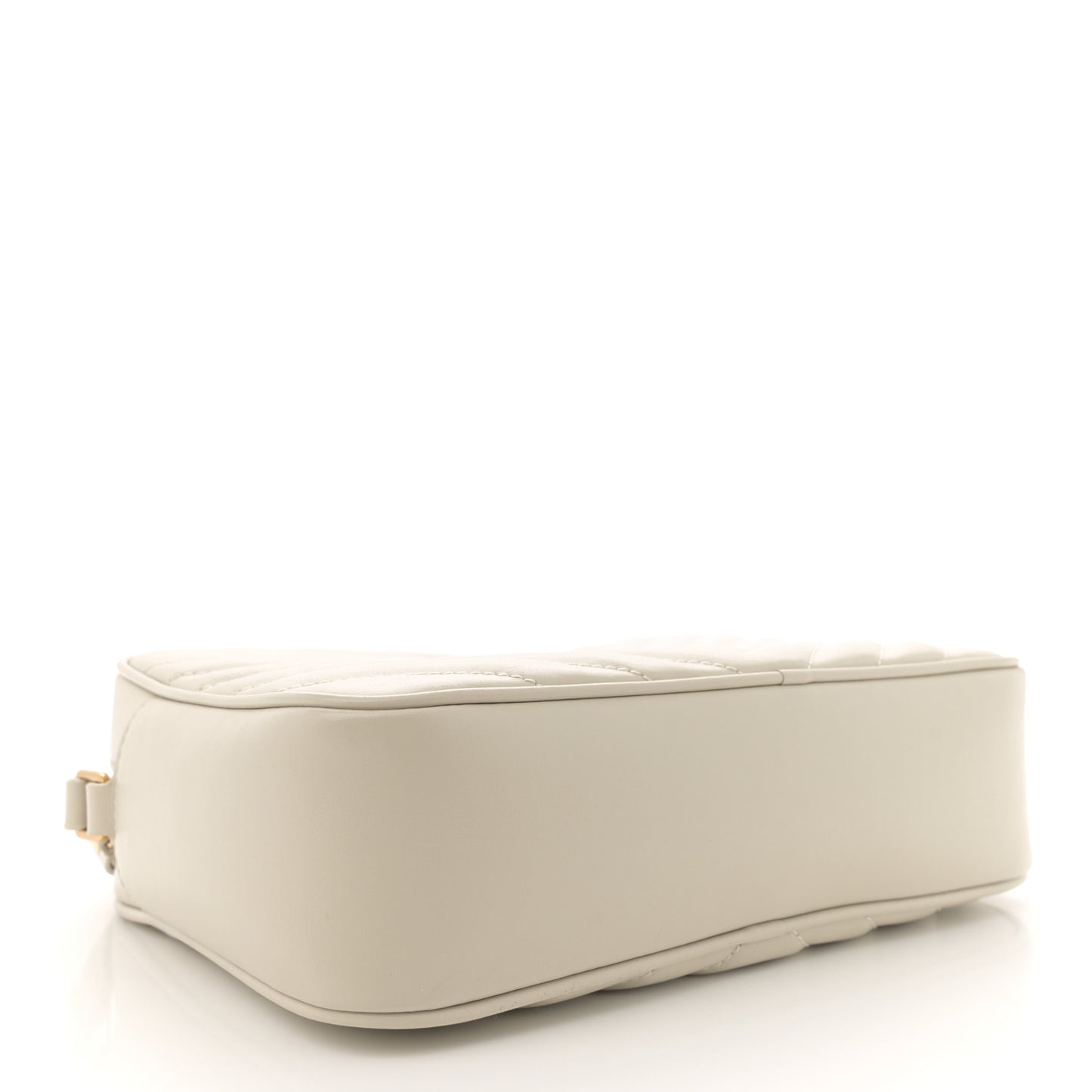 Calfskin Matelasse Monogram Lou Camera Bag Crema Soft