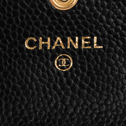 Chanel Caviar Quilted Flap Card Holder Black 6 of 8