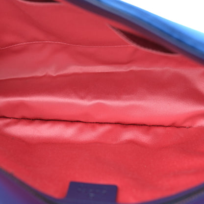 Gucci Velvet Matelasse Medium GG Marmont Shoulder Bag Cobalt Blue 5 of 9