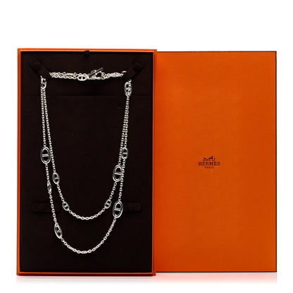 Hermes Sterling Silver Farandole Necklace 120 6 of 6