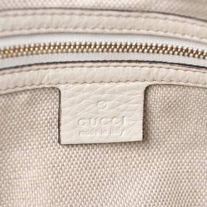 Gucci Pebbled Calfskin Small Soho Top Handle Bag Off White 6 of 11